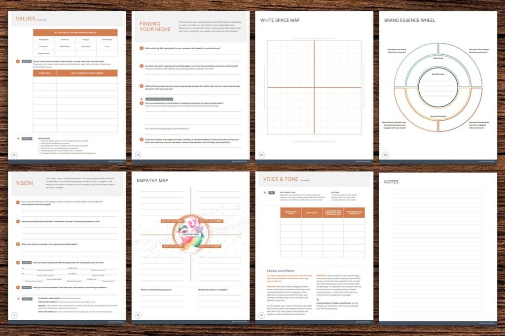 Elements of Brand Worksheets