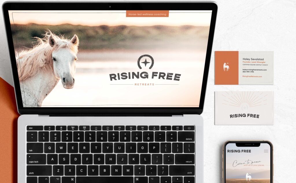 Rising Free Retreats website scene